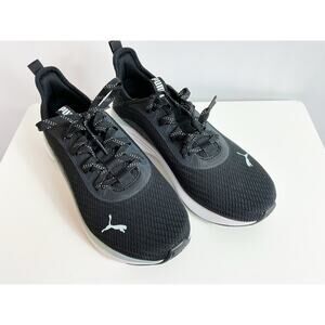 Puma Womens Sophia Evo Sneaker Black White Aqua Size 8